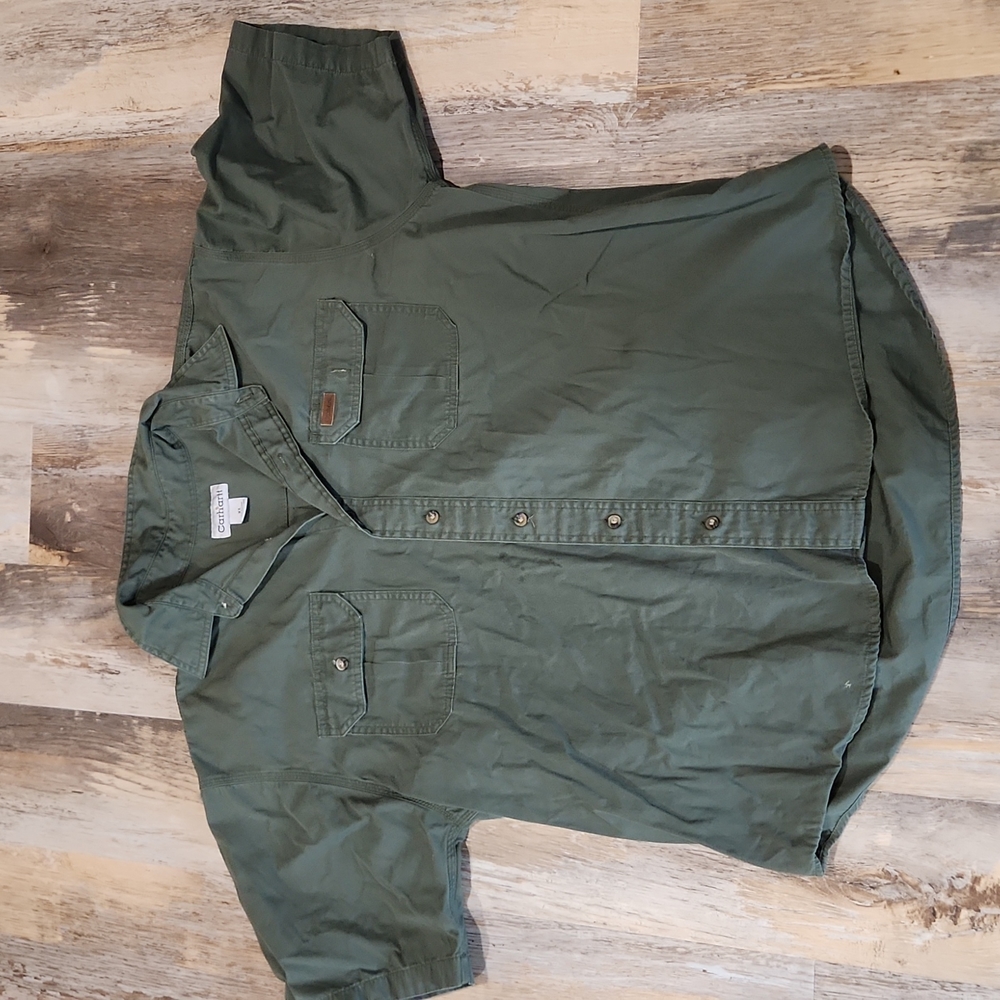 Carhartt Olive Button Up XL